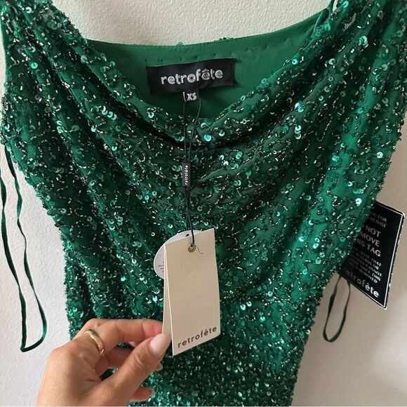 Retrofete Loretta Sequin Maxi Dress - Picture 8 of 9